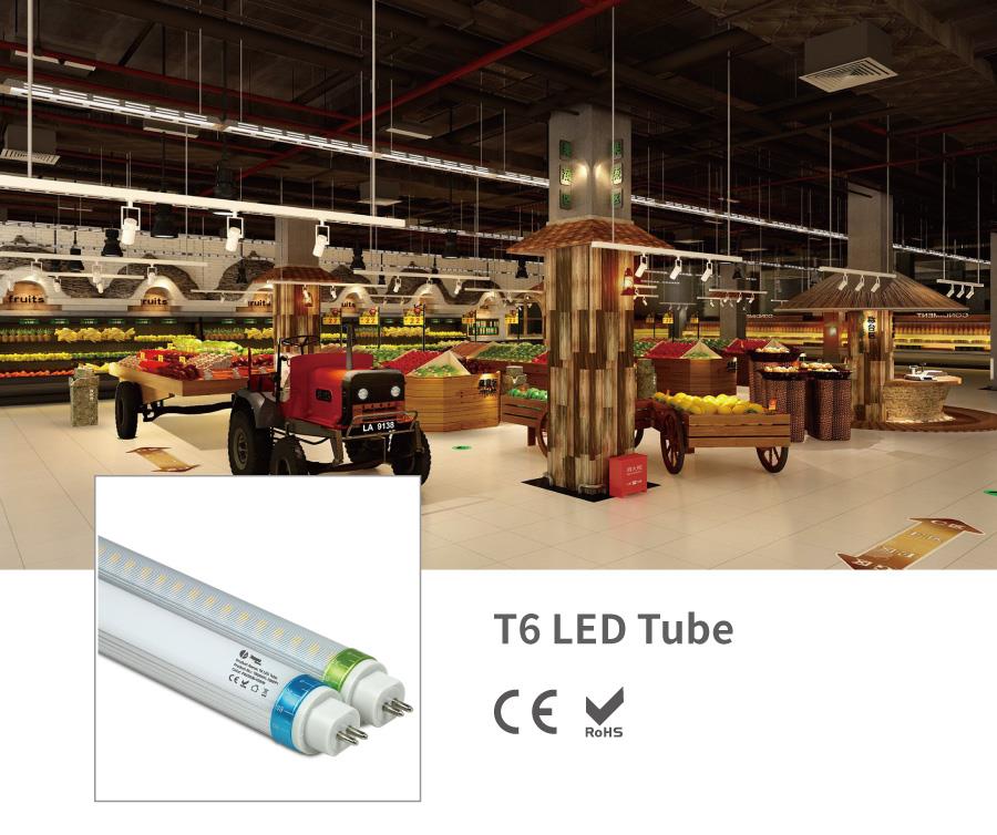 95-105lm/w and 120-130lm/w high effectiveness led tube 6 from toppo